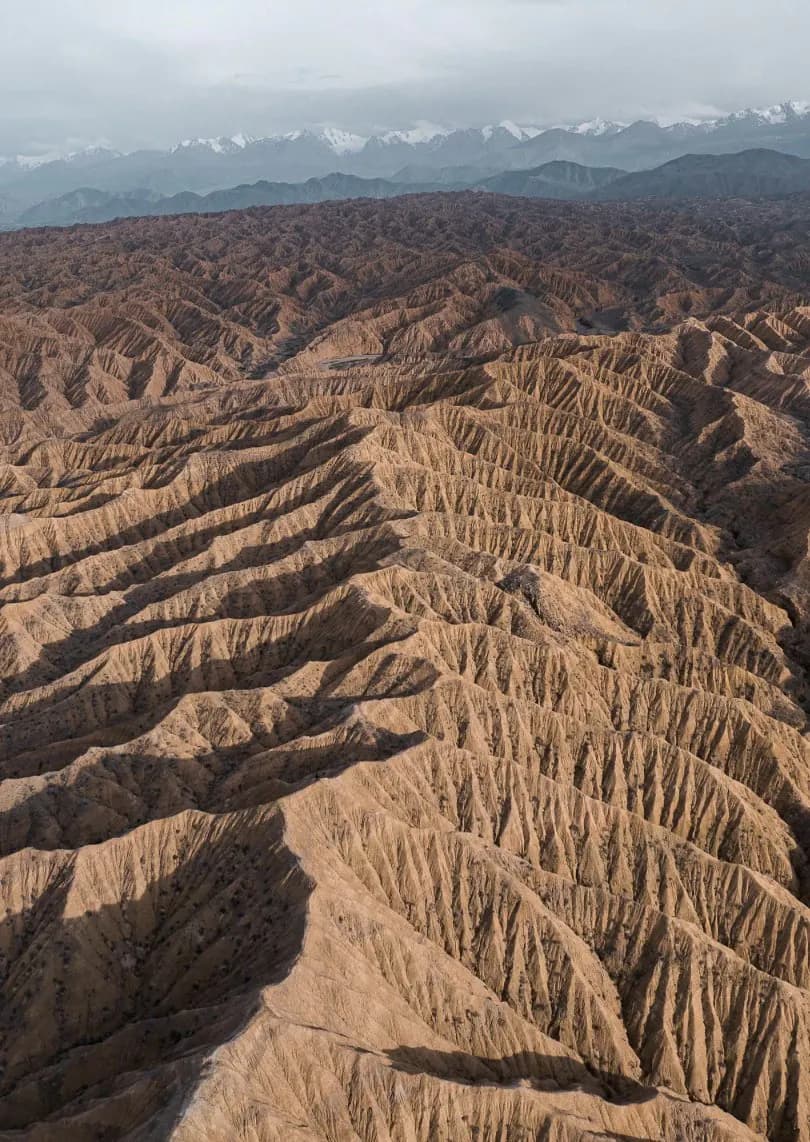 Dry canyon landscape near Issyk-Kul